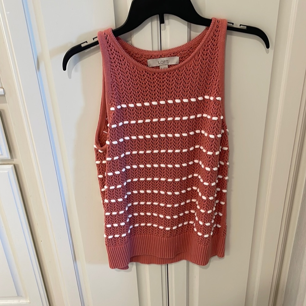 Rosy sweater tank!